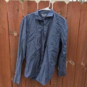 Bonobos Blue Button-Up Shirt - Medium - Tailor Slim Fit